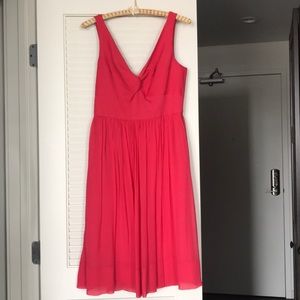 J Crew | pink v-neck dress